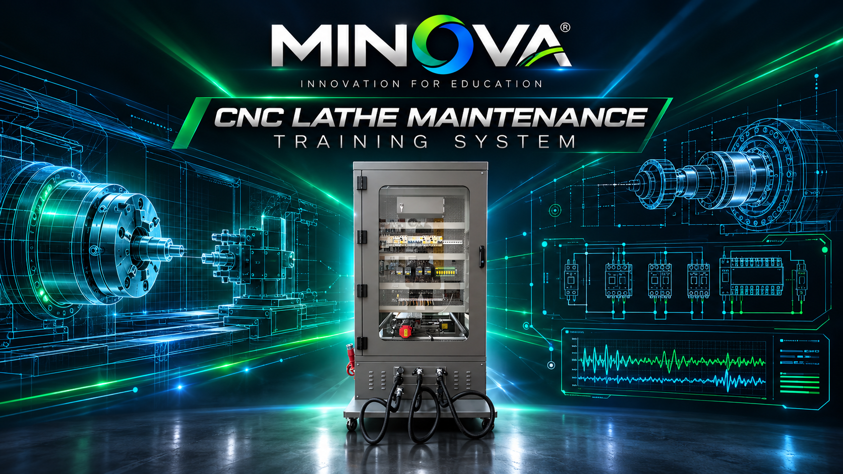 ชุดฝึก ซ่อม บำรุงเครื่องจักรกล CNC LATHE MINOVA