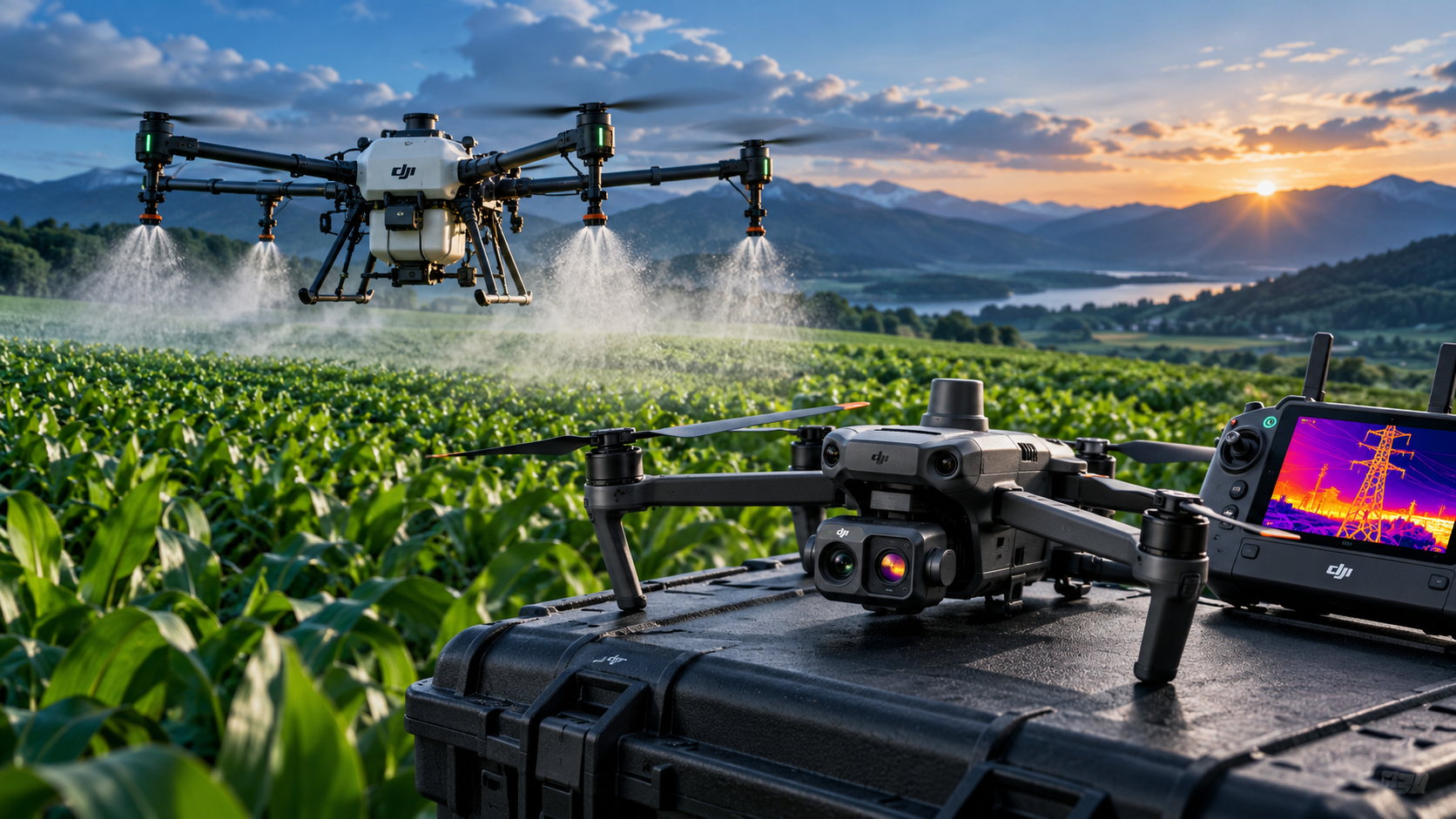 โดรน DJI งานเกษตรและสแกนความร้อน